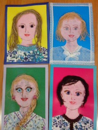 Портрет мамы рисунок