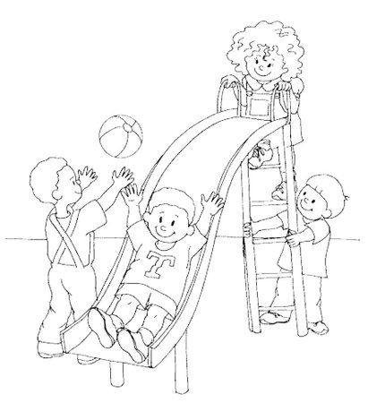 Картинка о безопасности детей на детских площадках