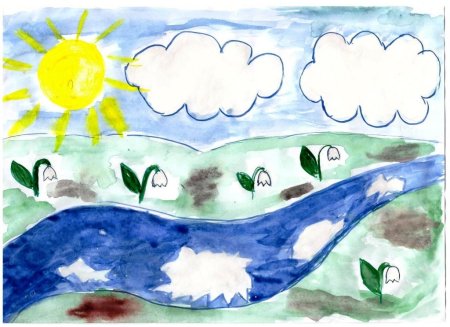 Нарисовать Пробуждение природы