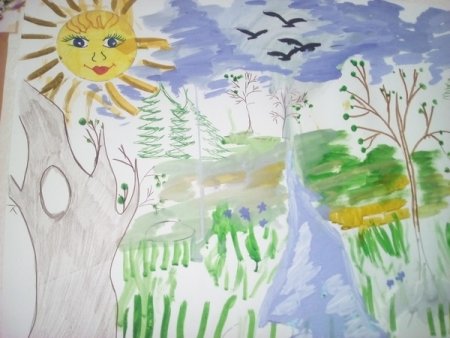 Рисунок на тему Весна