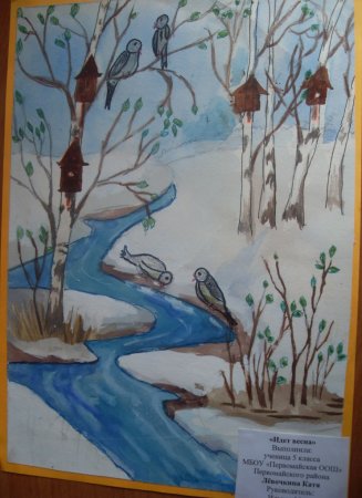 Весенние рисунки