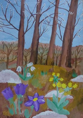 Рисунок на тему Пробуждение природы