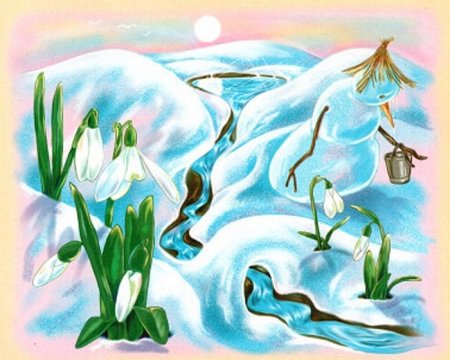 Детские рисунки март