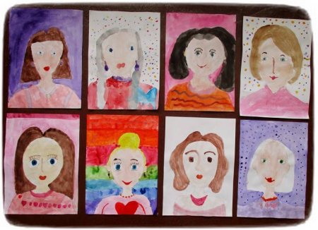 Портрет мамы в детский сад