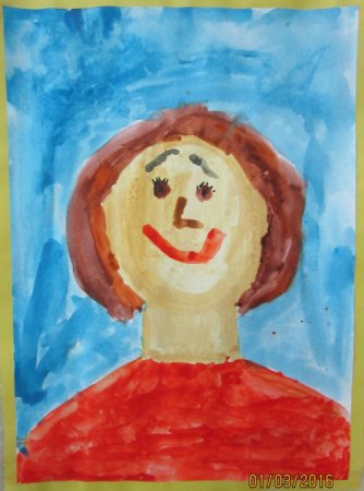 Портрет мамы в детский сад