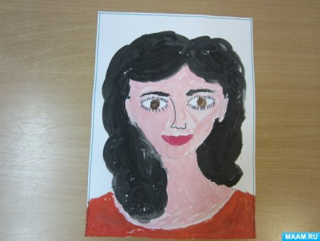 Портрет мамы в подготовительной группе