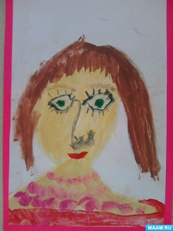 Портрет друга рисование в подготовительной группе