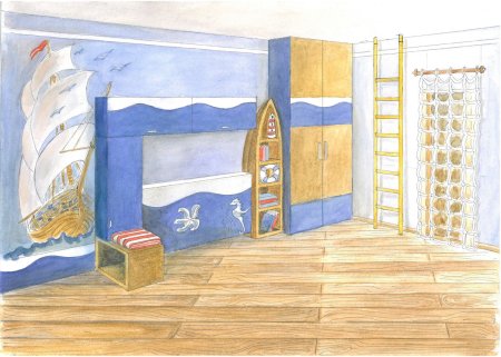 Раскраска комната