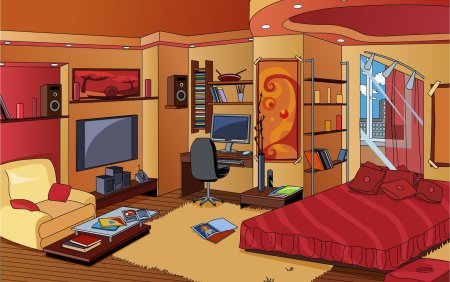 Комната cartoon