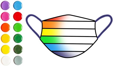 Радужная маска медицинская
