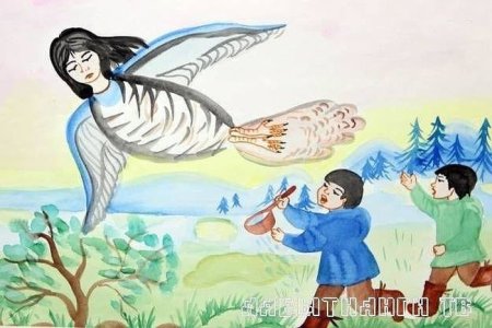Кукушка Ненецкая сказка рисунок