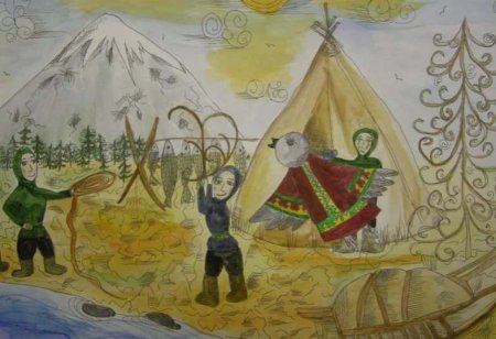 Иллюстрация к сказке Кукушка