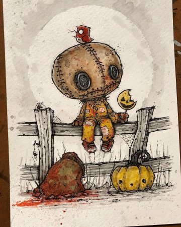 Ужасный монстр рисунок