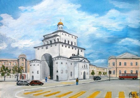 Золотые ворота во Владимире живопись