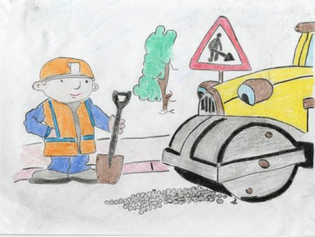 Рисунок чистый город