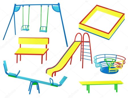 Детская площадка раскраска для детей