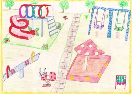Рисунки детских площадок