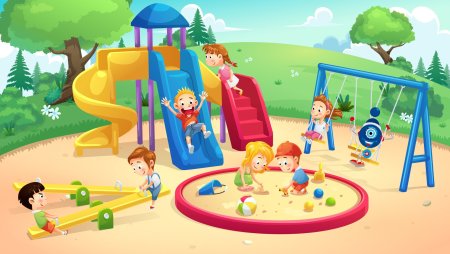 Рисуем детскую площадку