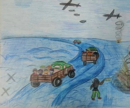 Рисование дорога жизни старшая группа