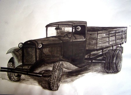 Полуторка автомобиль рисунок