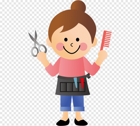 Парикмахер мультяшный