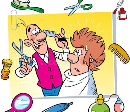 Рисование для детей весёлый парикмахер