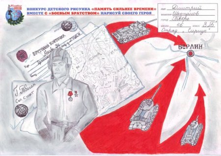 Память сильнее времени рисунок на конкурс