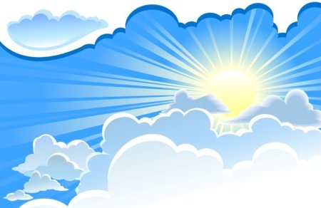 Солнце в облаках