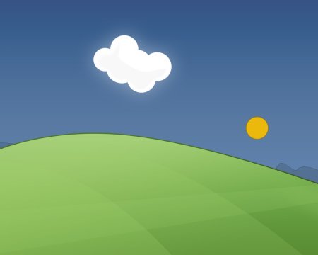 Детский фон небо и земля