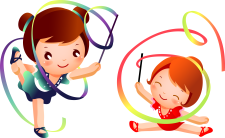 Раскраска гимнастка