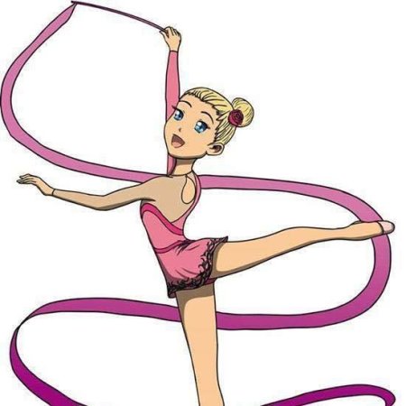 Раскраска гимнастка
