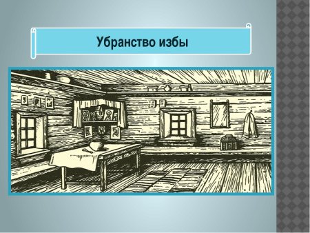 Убранство избы внутри