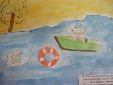Безопасность на воде глазами детей