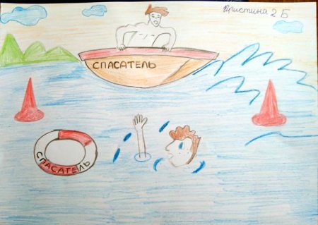 Рисунок на тему безопасность на воде