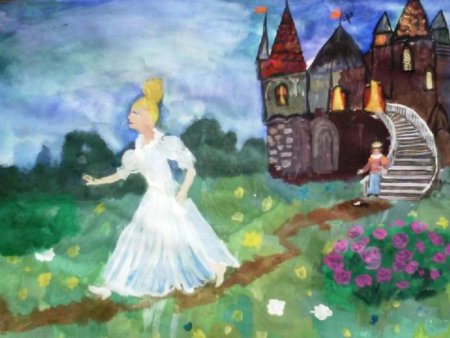 Золушка рисунок для детей