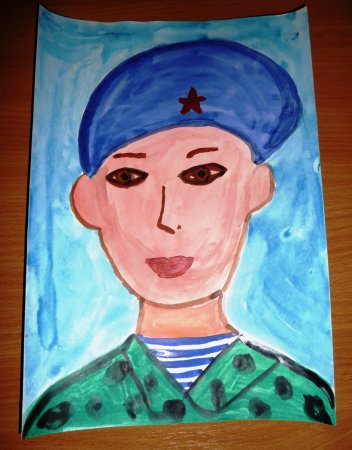 Детские рисунки на военно патриотическую тему