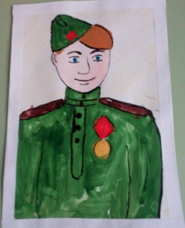 Рисунок на тему солдату легкие