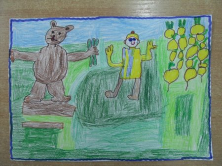 Рисунки для срисовки к сказке вершки и корешки