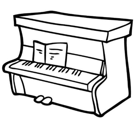Нарисовать фортепиано
