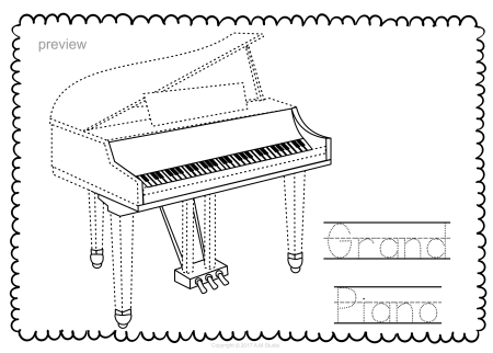 Детский рисунок рояль (53 фото)