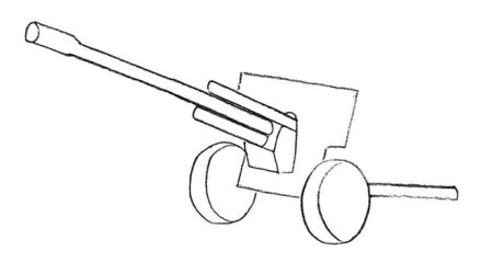 Пушка трафарет