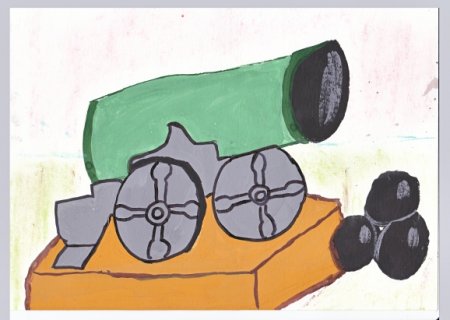 Рисование царь пушка