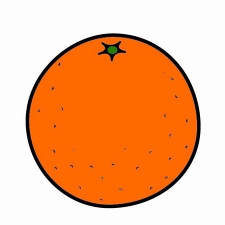 Апельсин мультяшный