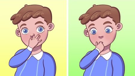 Ребенок ковыряет в носу рисунок