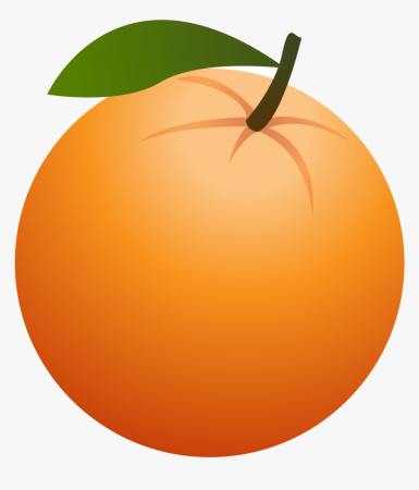 Долька апельсина карандашом