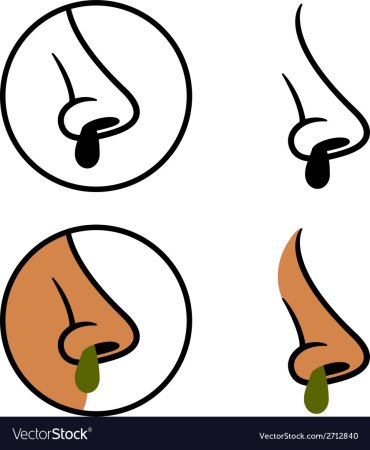 Пиктограмма заложенный нос