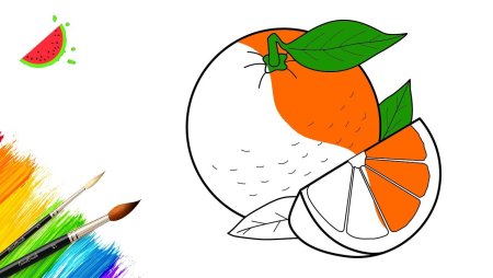 Маска апельсина для детей