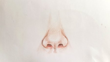 Лицо ребенка сбоку рисунок