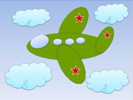 Самолет рисунок для детей
