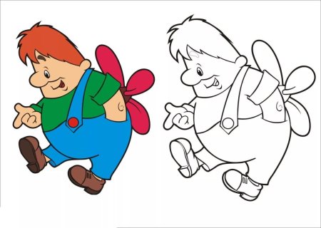 Астрид Линдгрен Карлсон раскраска